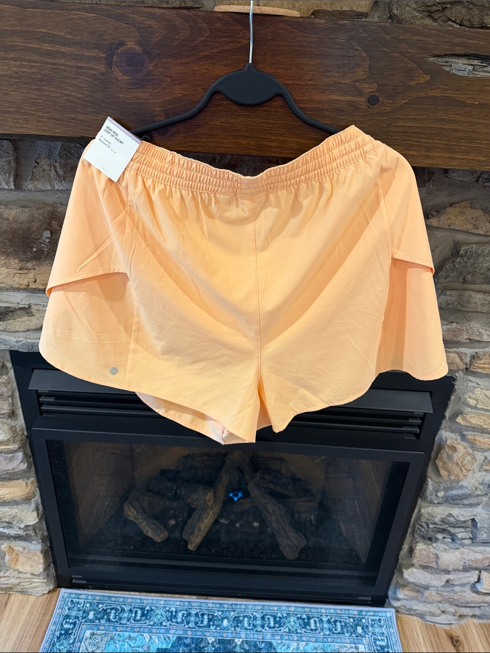 CALIA by Carrie Underwood Peach Overlay Athletic Shorts